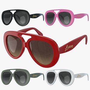 Loewe Round Spoiler Aviator Sunglasses