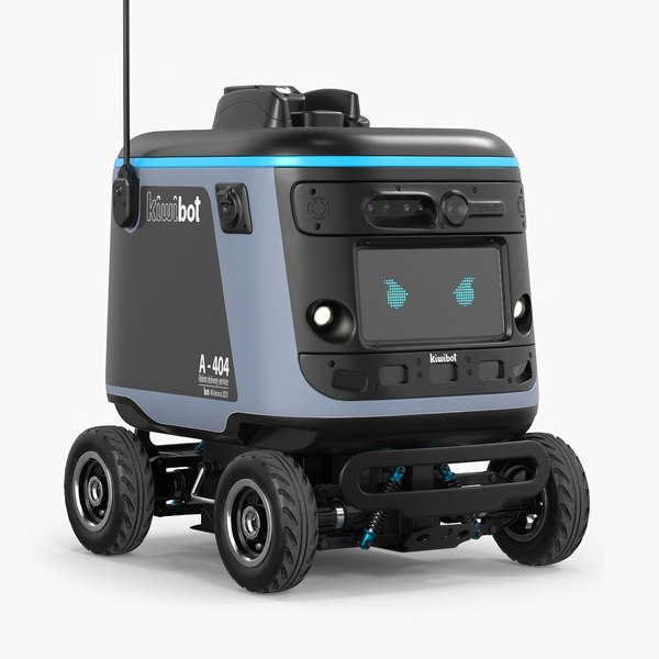 3D Delivery Robot Kiwibot Black