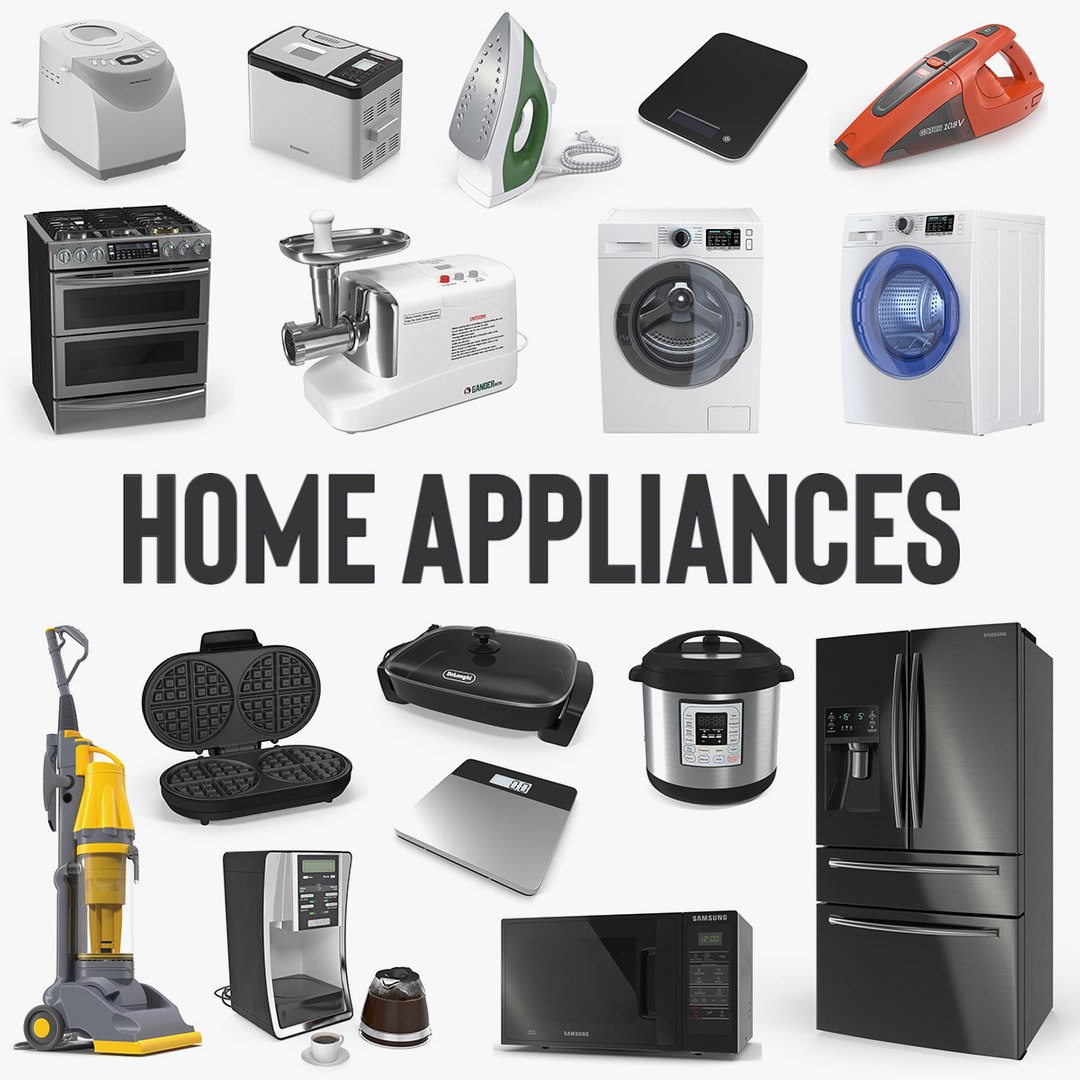 Home Appliances 3D Models Collection