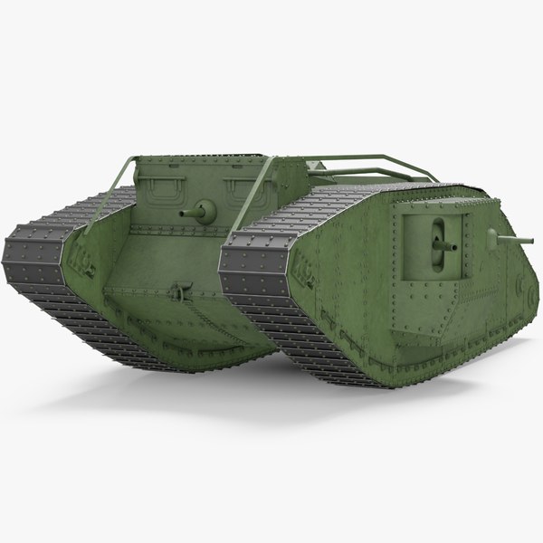 modelo 3d Tank MK 4 Macho Verde Rigged para Cinema 4D - TurboSquid 2248079