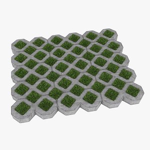 3dsmax grass pavers
