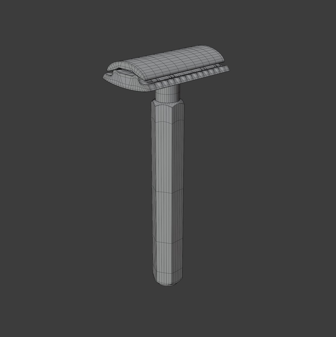 3D Safety Razor Hex Model - TurboSquid 1672841