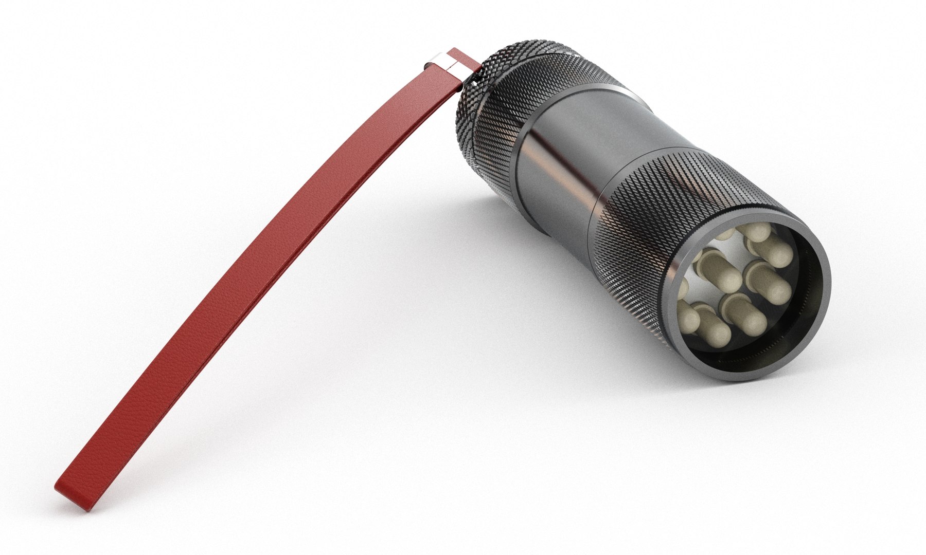 3D Model Flashlight With Inner Workings 05 - TurboSquid 2402415