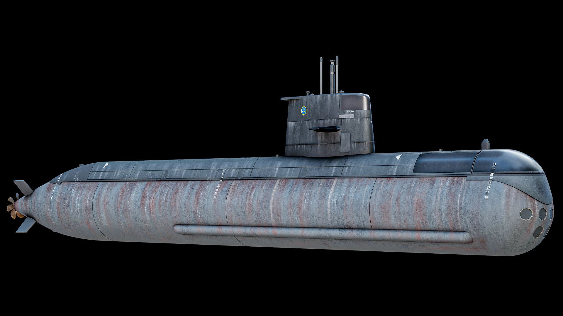 3D HSwMS Gotland Submarine PBR model https://p.turbosquid.com/ts-thumb/Ng/cy48BY/iV/r_004/png/1751227276/1920x1080/fit_q87/4688a432557827f6232830f50ccc0d75c36a836d/r_004.jpg