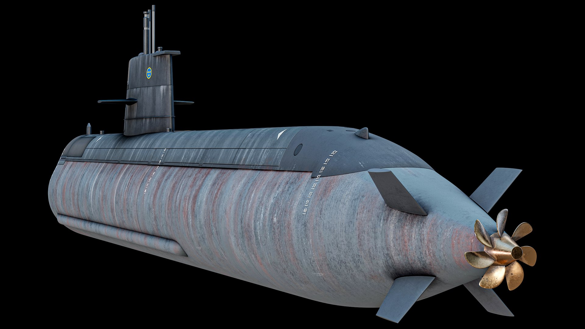 3D HSwMS Gotland Submarine PBR model https://p.turbosquid.com/ts-thumb/Ng/cy48BY/lp/r_009/png/1751227306/1920x1080/fit_q87/abb174bc2a5541490e0f8c3c893ceb6876ecfe04/r_009.jpg