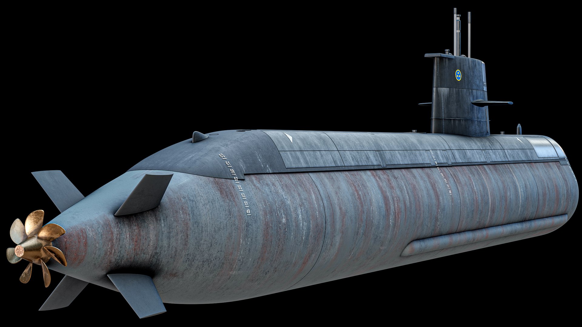 3D HSwMS Gotland Submarine PBR model https://p.turbosquid.com/ts-thumb/Ng/cy48BY/m1/r_007/png/1751227294/1920x1080/fit_q87/f1836da87def6ba6d34c4752085509e59164800e/r_007.jpg