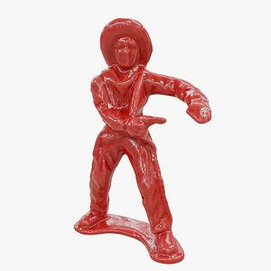 Plastic Cowboy Toy 06 model