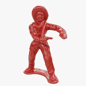 Plastic Cowboy Toy 06