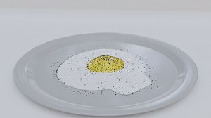 3D model egg sunny