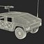 Modello Multiuso Humvee Desert 3D ad alta mobilità