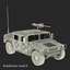 Modello Multiuso Humvee Desert 3D ad alta mobilità