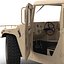 Modello Multiuso Humvee Desert 3D ad alta mobilità