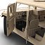 Modello Multiuso Humvee Desert 3D ad alta mobilità