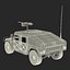 Modello Multiuso Humvee Desert 3D ad alta mobilità
