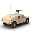 Modello Multiuso Humvee Desert 3D ad alta mobilità