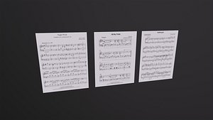 Sheet Music 3D model