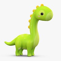 Cartoon Dinosaur Brachiosaurus