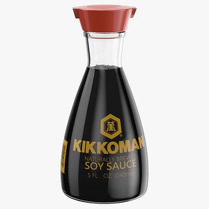 soy sauce bottle 02 3D