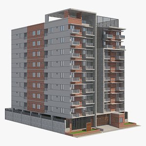 3D building apartment