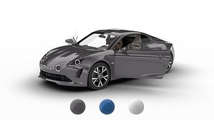 Alpine A110 GT 2022 HQ 3d model