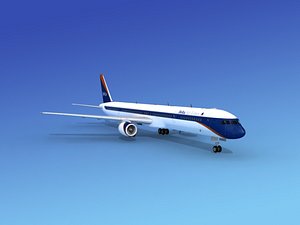3d model airline boeing 757 757-300