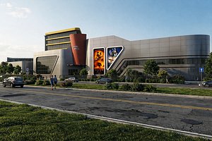 Mall and Business Center Architectural Project Revit Lumion