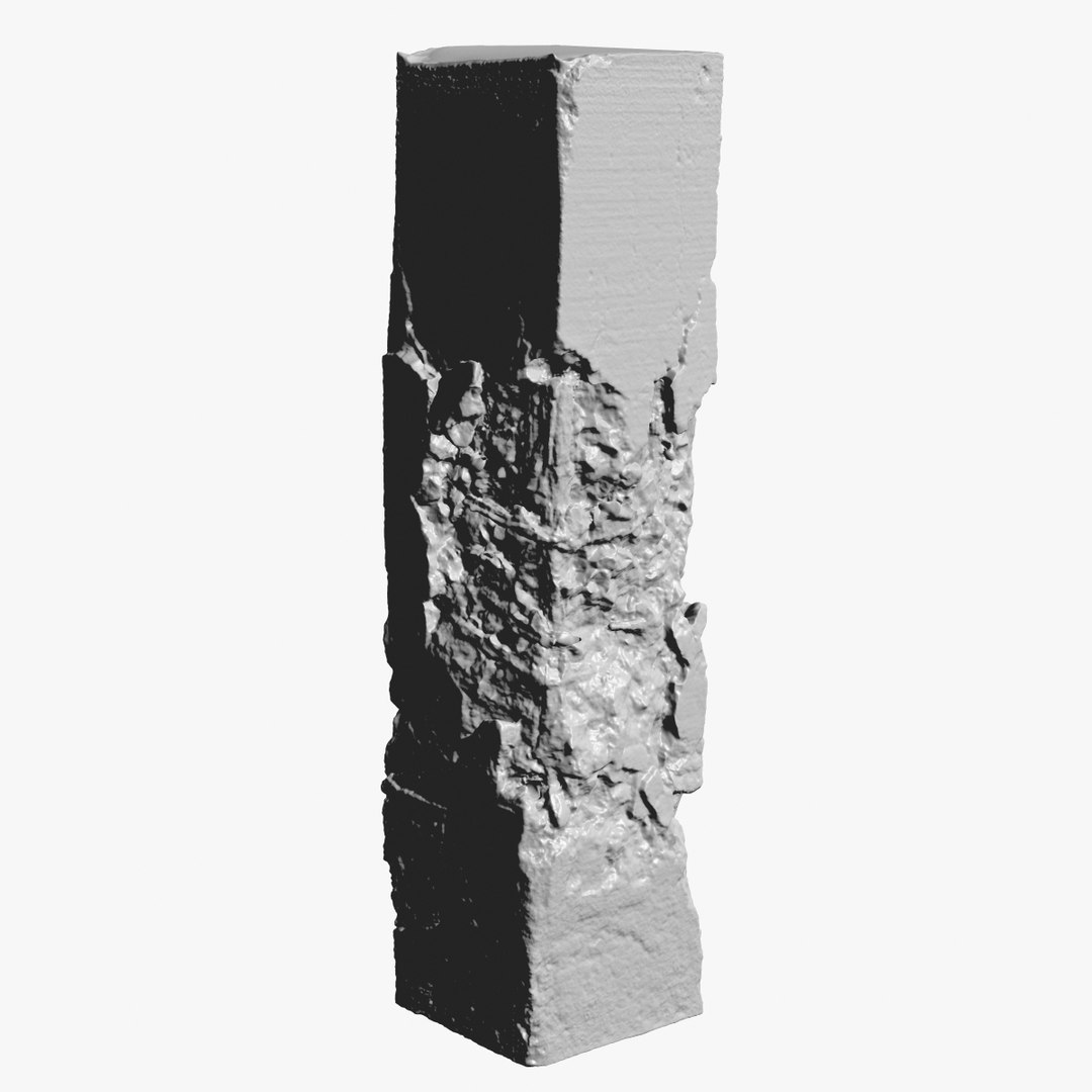 Broken Column 3d Model