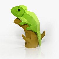 chameleon papercraft