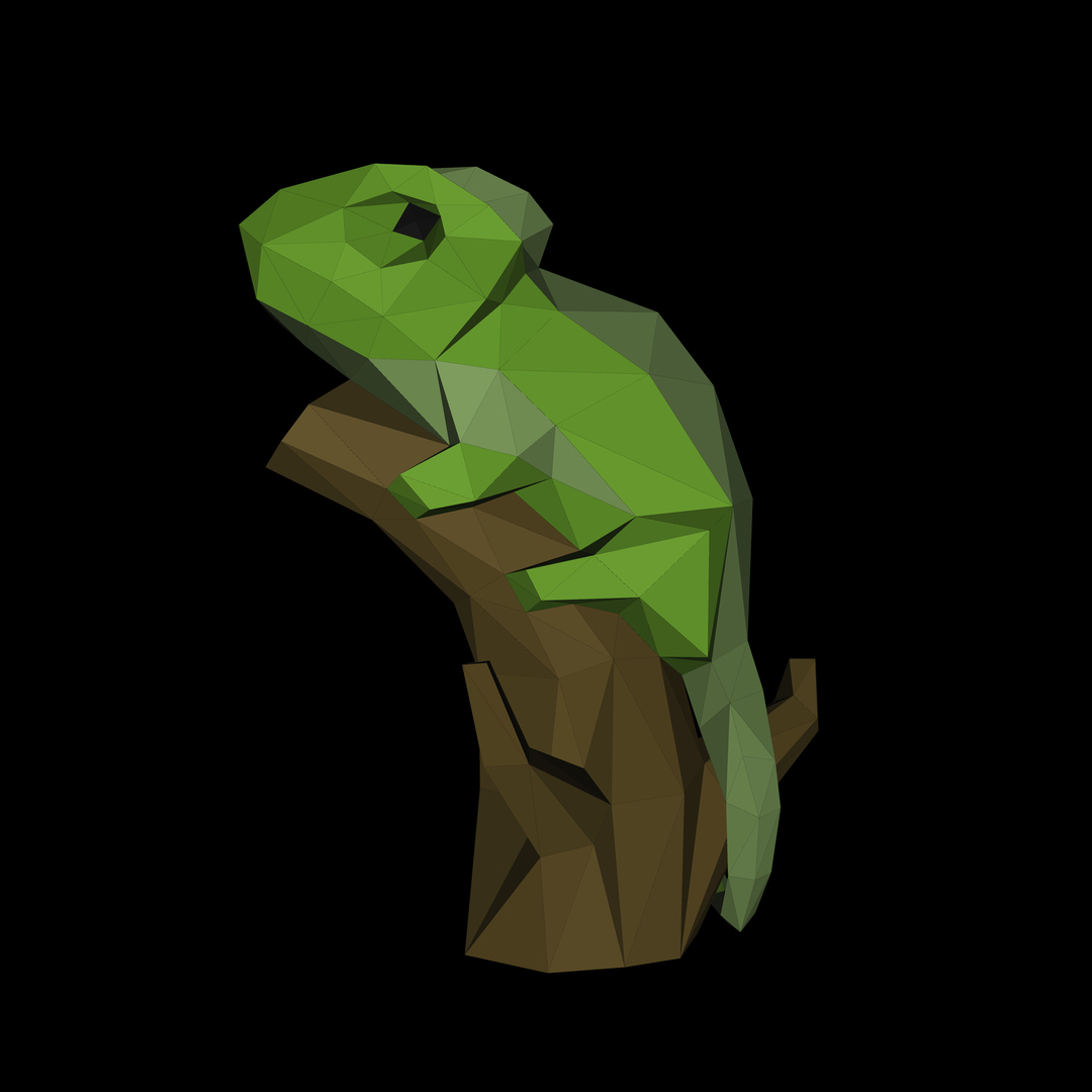 3D chameleon papercraft model https://p.turbosquid.com/ts-thumb/Ng/qjovIl/WX/chameleon/jpg/1643419770/1920x1080/turn_fit_q99/d98ce5c35faf009c332c37899a149446cc03a54d/chameleon-1.jpg