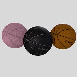 3D Basketball balls pack