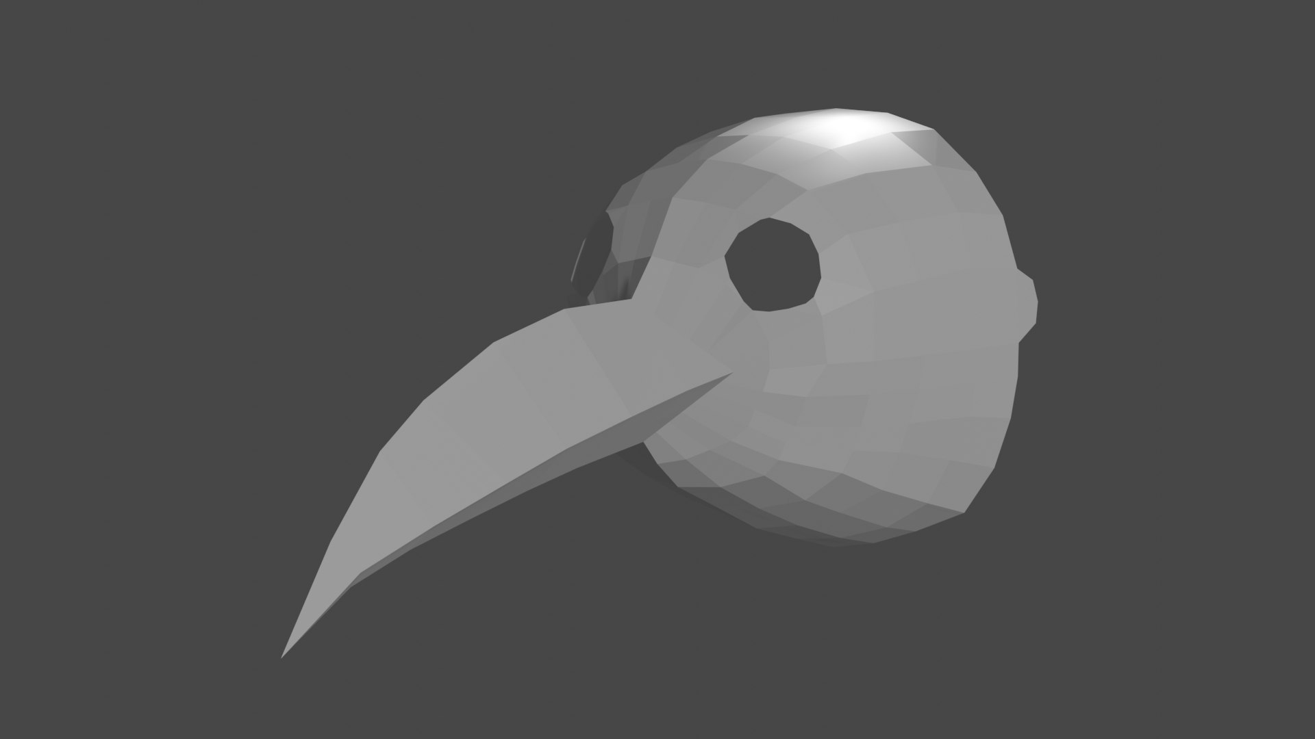 Free Low Poly Plague Doctor Mask Model - TurboSquid 1978190