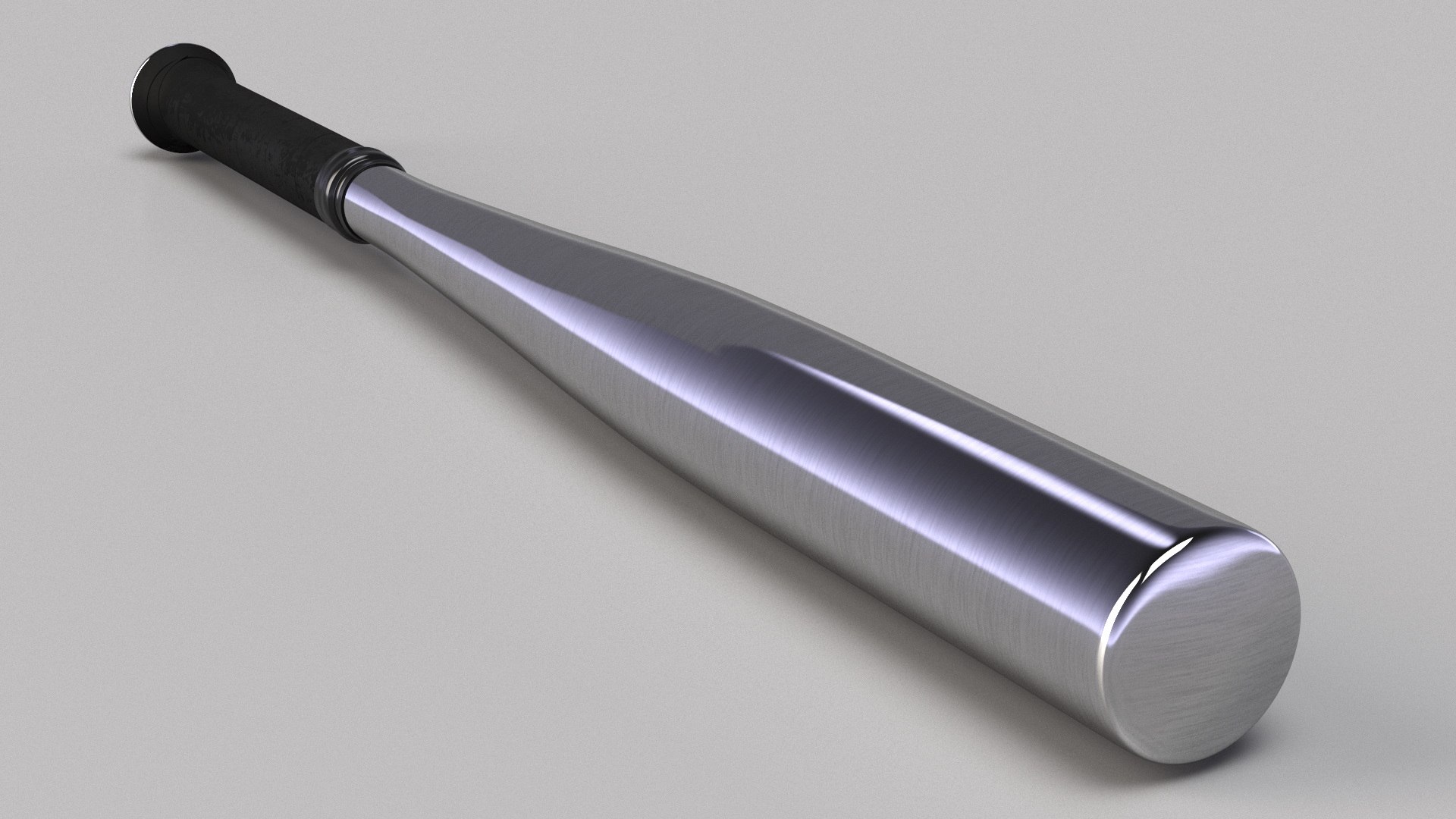 Aluminum Training Bat 3D - TurboSquid 2131815