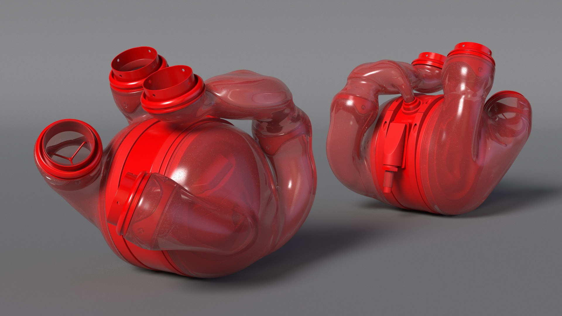 Glass Futuristic Heart Concept 3D Model - TurboSquid 2358420