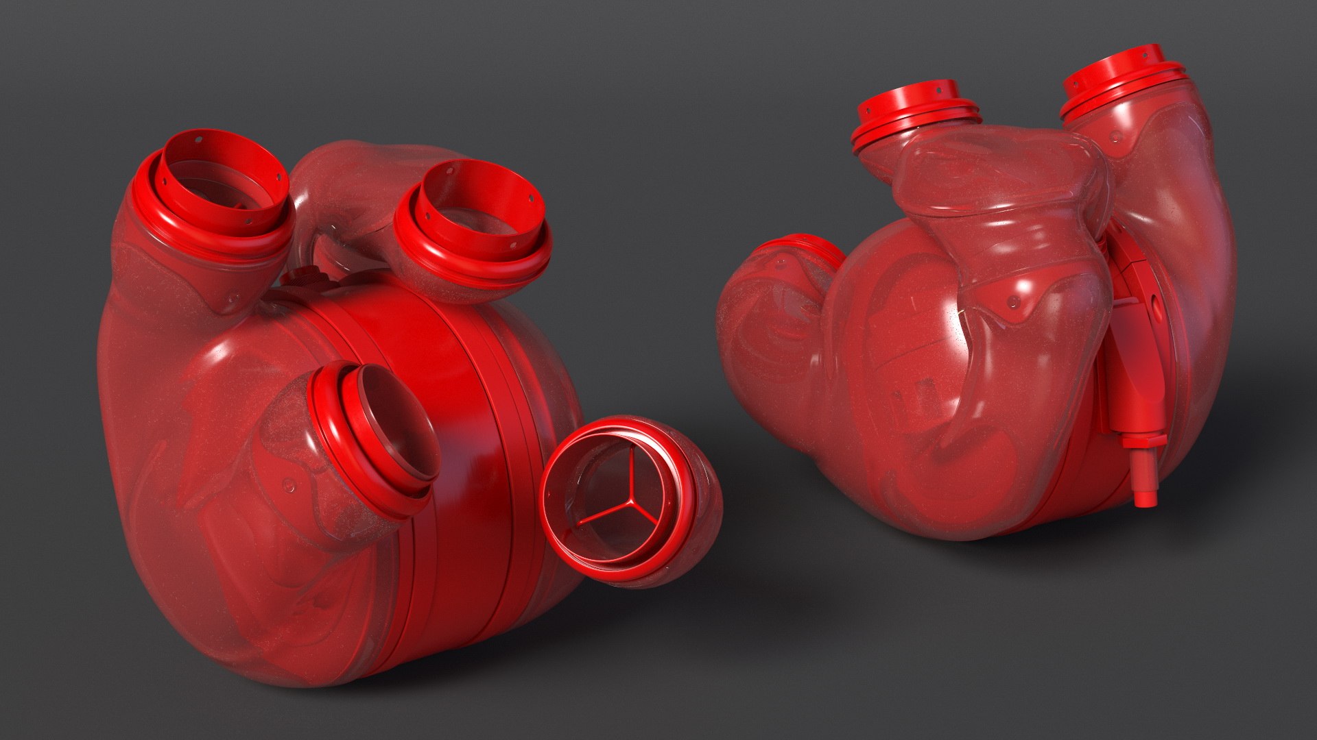 Glass Futuristic Heart Concept 3D Model - TurboSquid 2358420