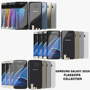 3d model realistic samsung galaxy 2016
