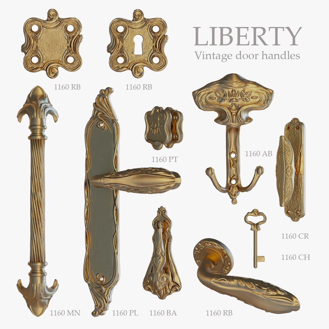 Liberty Door Handles Collection model TurboSquid 2019696