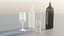 Glass  Bottles Set