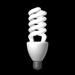 3d energy saving lamp model