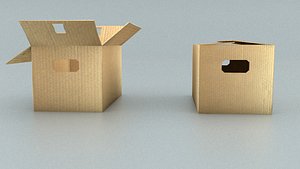 laos Cardboard Boxes 3D model