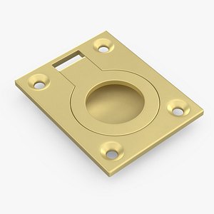 Kitchen Cabinet Handle Recessed Round Bronze model