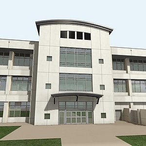3d office building 5 model