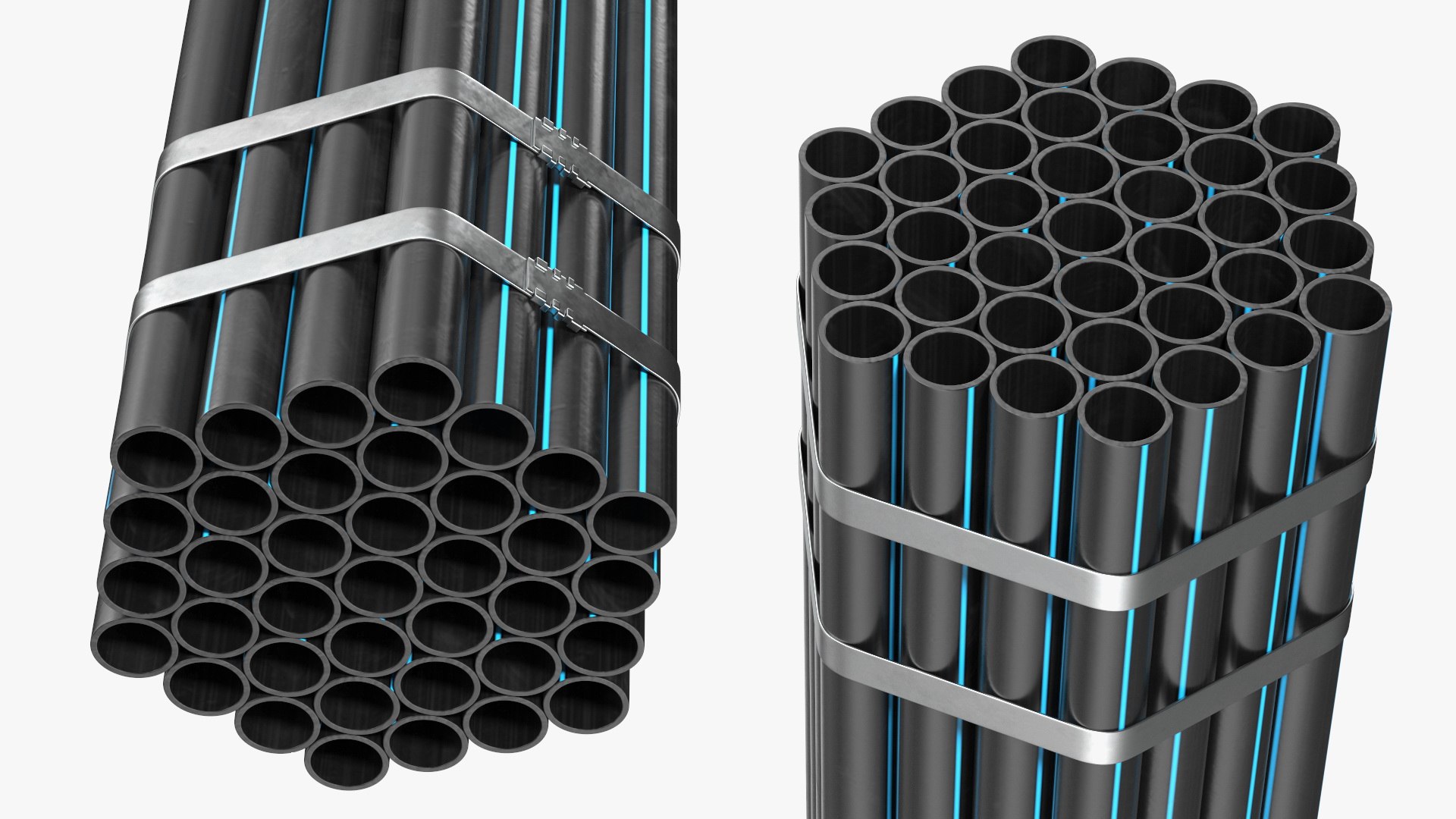 Plastic Pipes Bundle 6 Meters 3D Model - TurboSquid 2211533