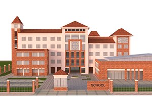 school building 3D model