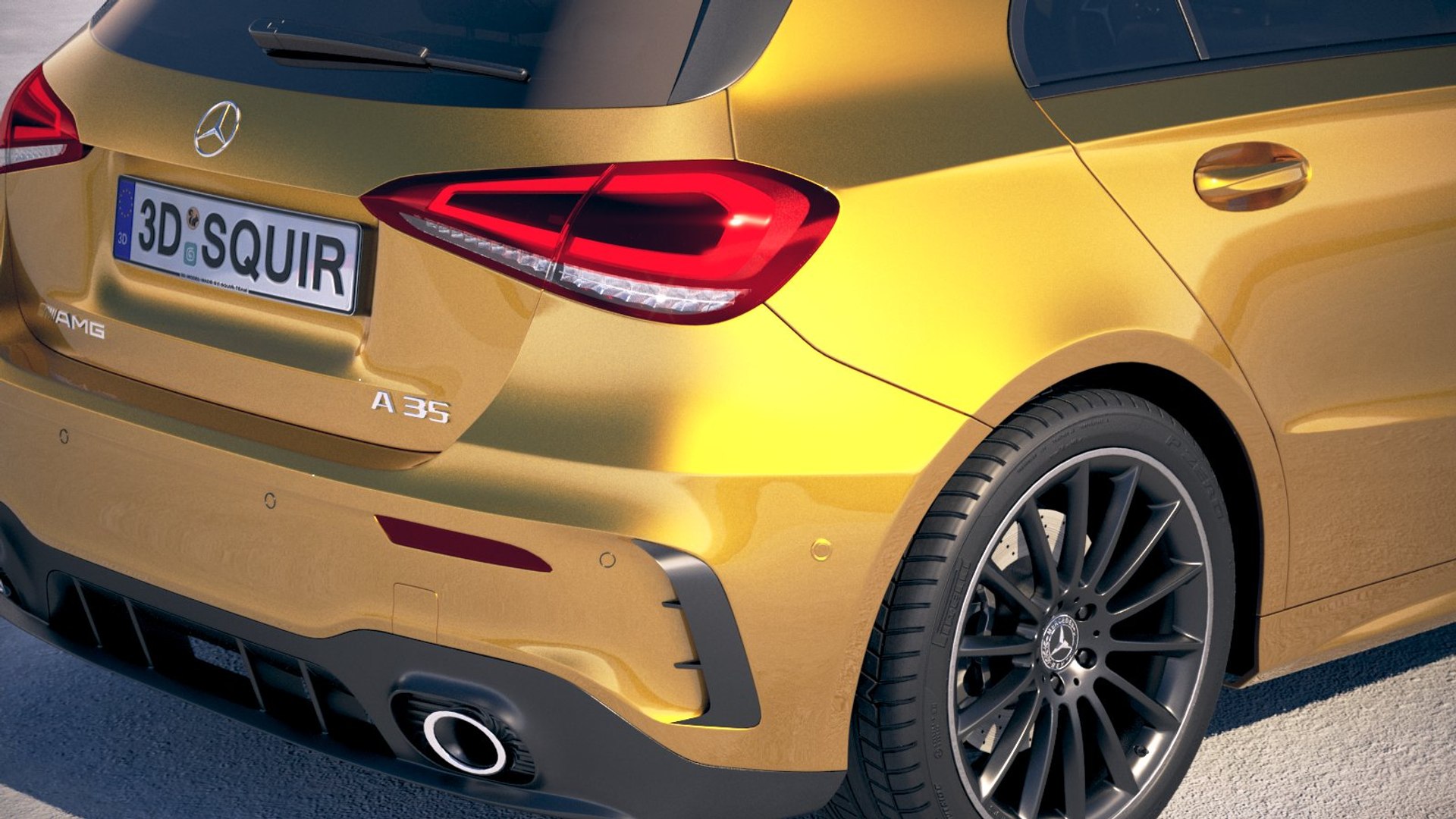 Mercedes A35 Amg 3D Model - TurboSquid 1330592