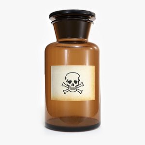 Glass Poison Bottle
