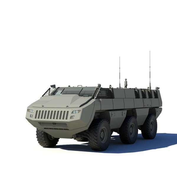 mbombe armoured fighting 3d model