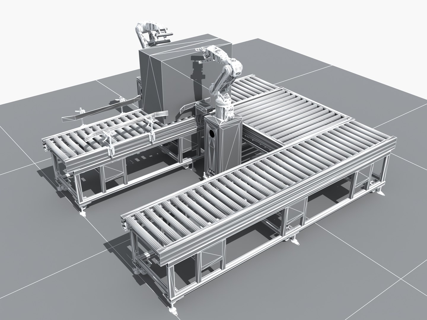 3D model Industrial Equipment 23 - Inspection of Cardboard Box Outer ...