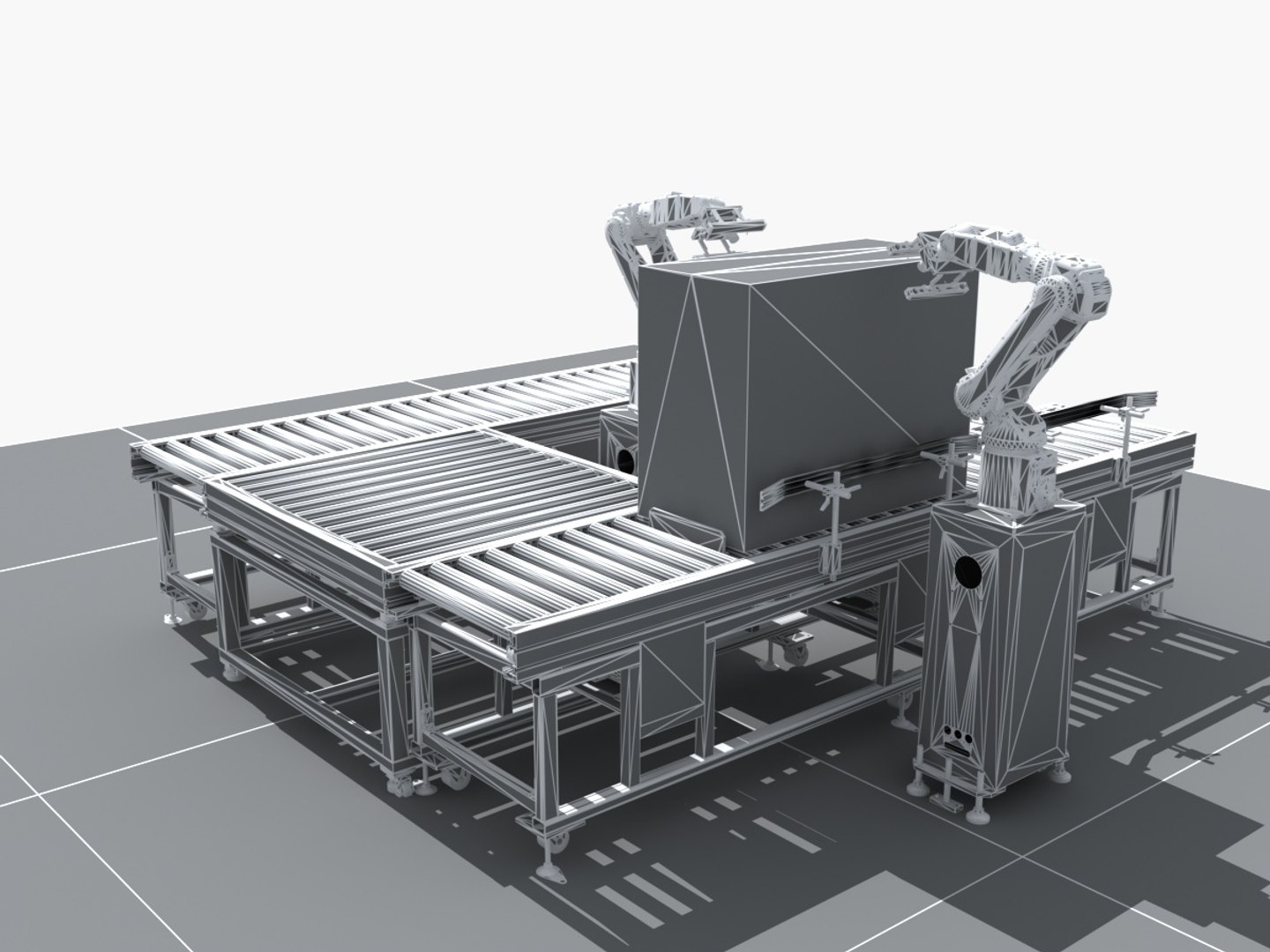 3D model Industrial Equipment 23 - Inspection of Cardboard Box Outer ...