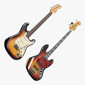 3D 2 Vintage Fender Musical Instruments model