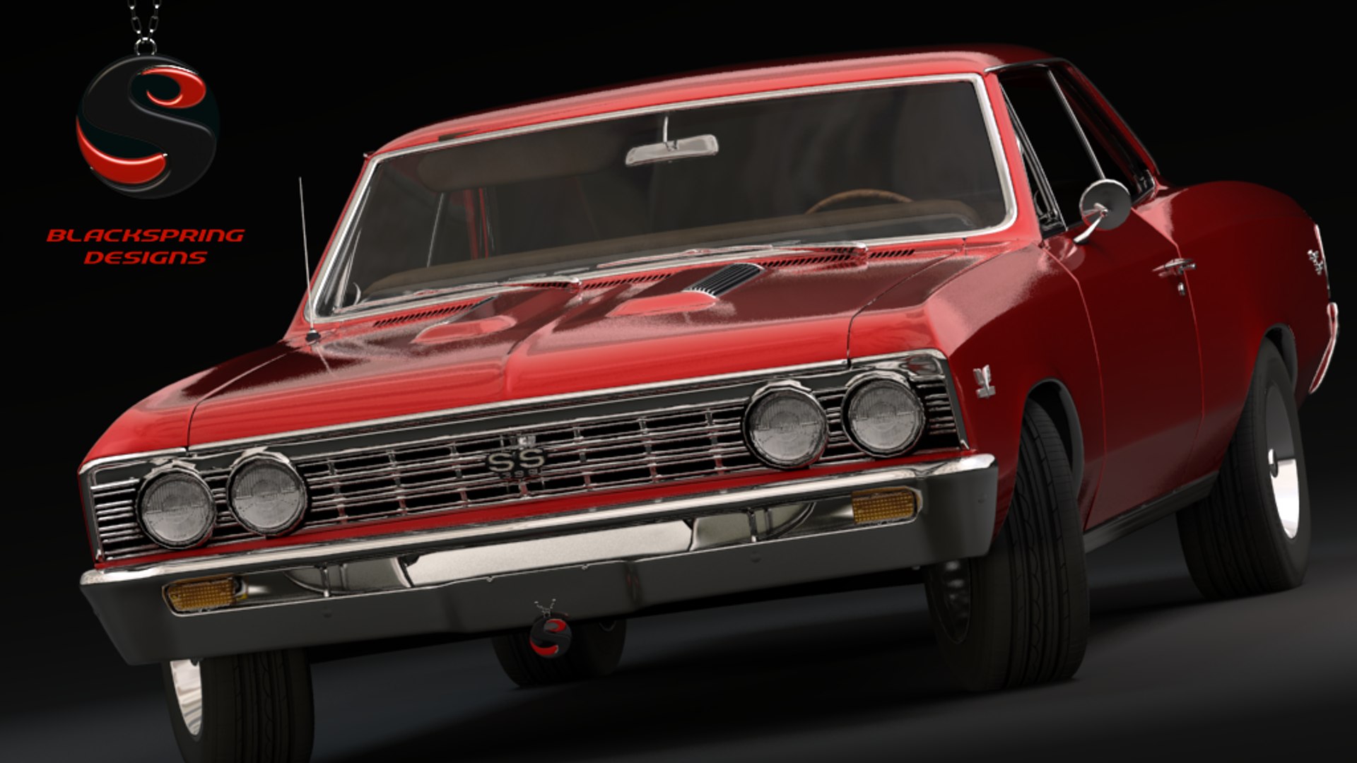 Chevrolet Chevelle Ss-396 1966 3d Model